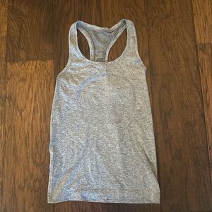 lululemon athletica Light Gray Racerback Tank Top